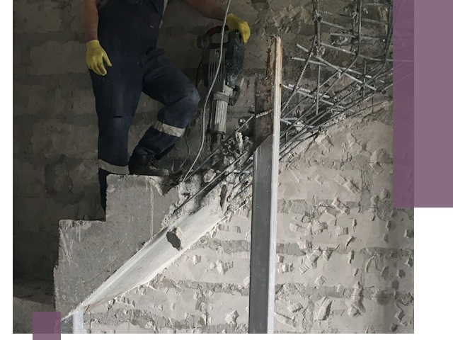 Демонтаж металлических и бетонных лестниц в Фурманове