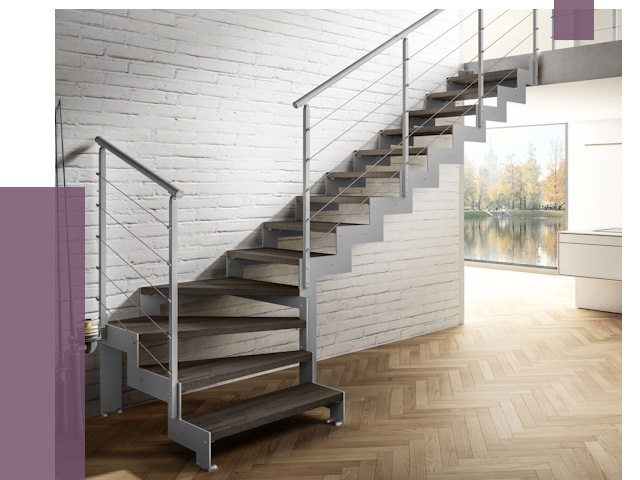 Г-образные лестницы под ключ в Фурманове от 36932 руб. | ПРОЛЁТ-Фрв