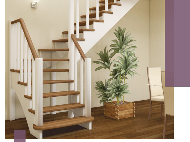 Г-образные лестницы под ключ в Фурманове — изготовление и монтаж