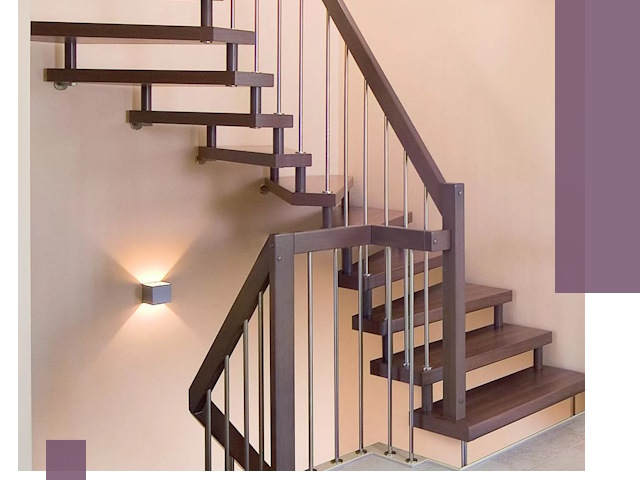 Изготовление лестниц на больцах в Фурманове под ключ