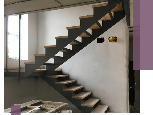 Изготовление лестниц на металлокаркасе в Фурманове от производителя