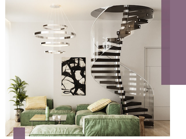 Лестницы для двухуровневой квартиры в Фурманове — изготовление и монтаж