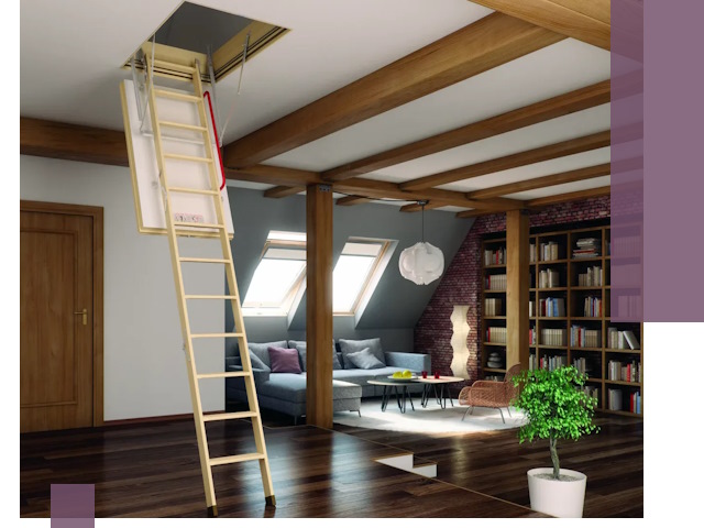 Чердачные лестницы под ключ в Фурманове: изготовление и монтаж