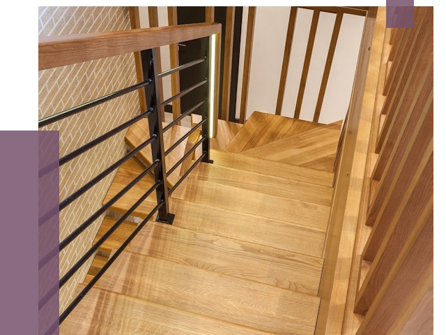 Лестницы из ясеня в Фурманове под ключ от 9984 руб. 