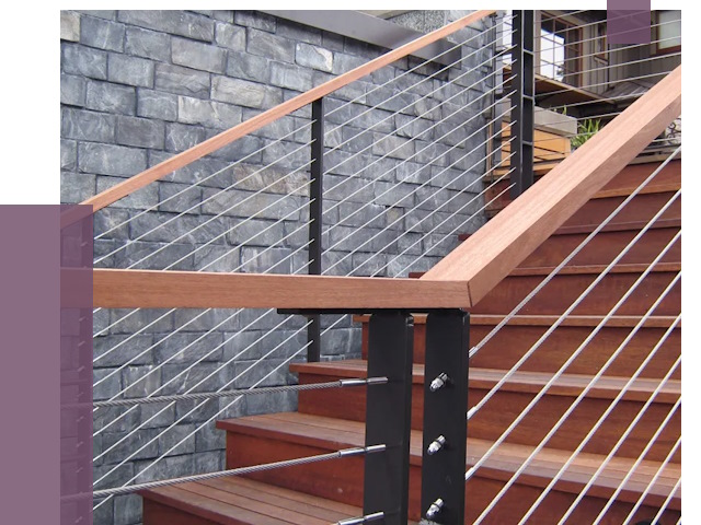 Тросовые перила под ключ в Фурманове от 7743 руб. 