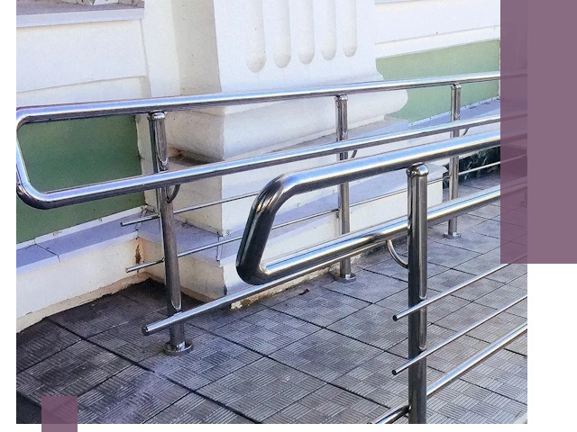 Ограждения пандусов из металла и нержавейки в Фурманове