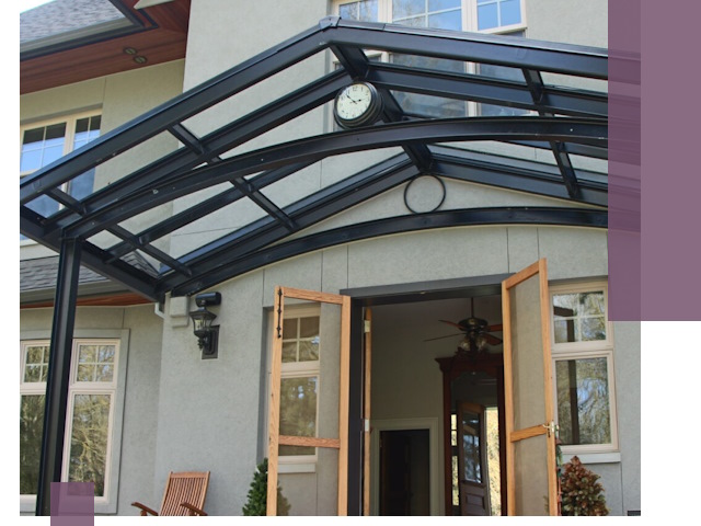 Изготовление и монтаж навесов и козырьков в Фурманове