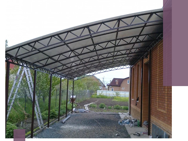 Профессиональный монтаж навесов под ключ в Фурманове