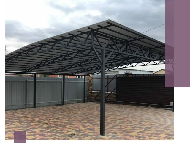 Недорогие навесы под ключ в Фурманове — изготовление и монтаж