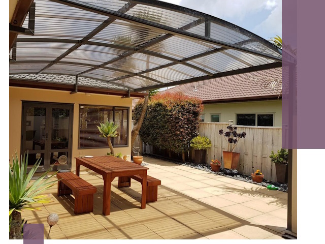 Навесы во двор под ключ в Фурманове — изготовление и монтаж