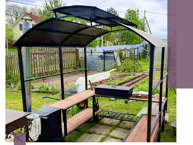 Навесы для барбекю в Фурманове: изготовление, монтаж и демонтаж