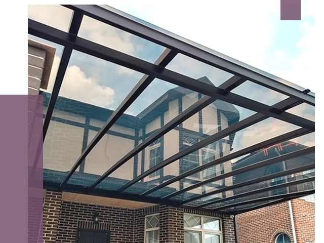 Навесы из поликарбоната в Фурманове от 8578 руб. под ключ — ПРОЛЁТ-Фрв