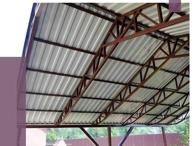 Навесы из профнастила в Фурманове от 7335 руб. | ПРОЛЁТ-Фрв