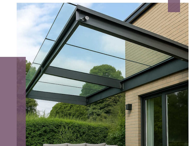 Стеклянные навесы и козырьки в Фурманове от 12226 руб.