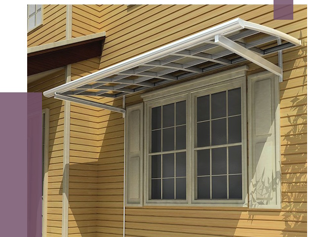 Козырьки над окнами в Фурманове от 7590 руб. — монтаж, покупки | ПРОЛЁТ-Фрв
