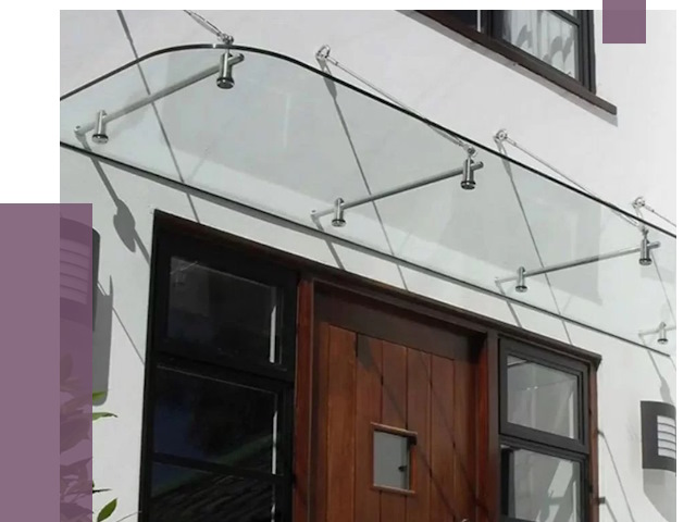 Стеклянные козырьки в Фурманове от 18848 руб. | ПРОЛЁТ-Фрв