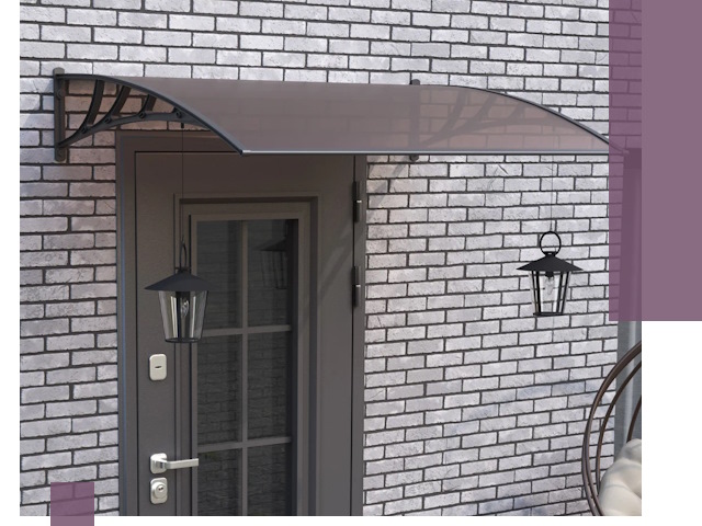 Недорогие козырьки и навесы под ключ в Фурманове