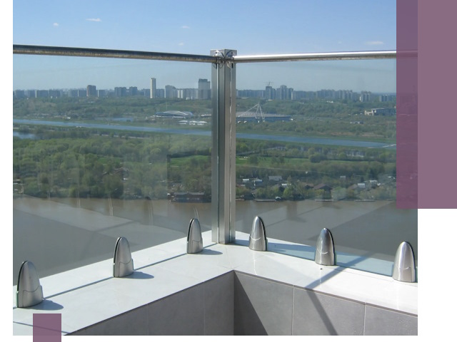 Стеклянные парапеты премиум класса в Фурманове для домов и бизнесов