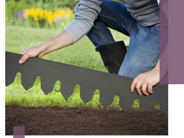 Металлические бордюры для газона в Фурманове — изготовление и монтаж