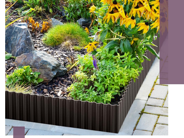 Металлические бордюры для клумб в Фурманове — производство и монтаж