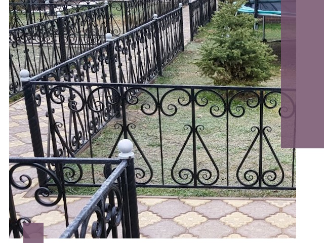 Кованые газонные ограждения под ключ в Фурманове